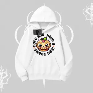 Sweet Day Cupcake Baskılı Kapşonlu Sweatshirt