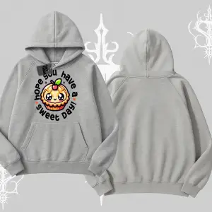 Sweet Day Cupcake Baskılı Kapşonlu Sweatshirt