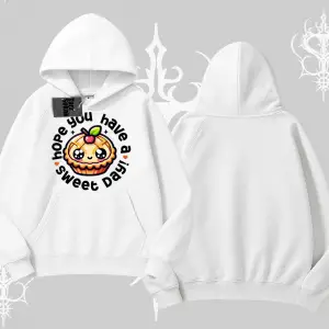 Sweet Day Cupcake Baskılı Kapşonlu Sweatshirt