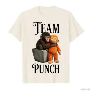 Takım Punch Japonya Bebek Maymun Yumruk T-shirt Erkekler Kadınlar Için % 100% Pamuk T Shirt K