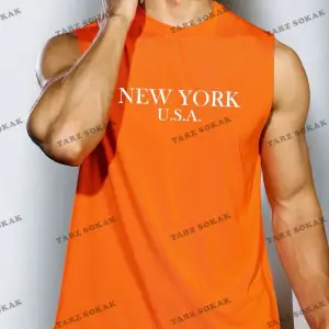 Tarzsokak----Unisex  NEW YORK BASKILI KOLSUZ