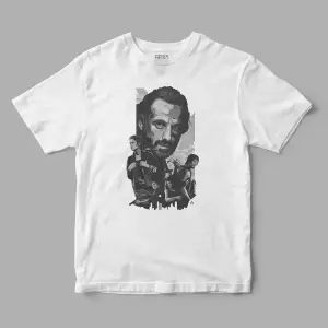 Team Rick Rick Grimes The Walking Dead Twd Baskılı Tişört