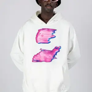 Temperature Baskılı Oversize Unisex Beyaz