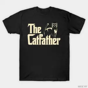 The Catfather Erkek Kadın Tişörtü %100 Pamuklu Tişörtler 3XS-3XL Üstler 1224-2