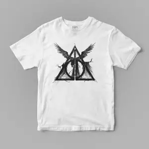 The Deathly Triangle Harry Potter Baskılı Tişört