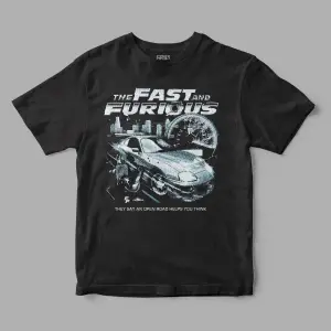 The Fast and Furious  Hızlı ve Öfkeli  Baskılı Tişört