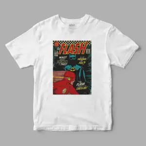The Flash Old Comic Baskılı Tişört