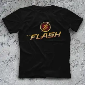 The Flash Siyah Çocuk Unisex Tişört T-shirt