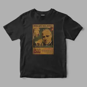 The Godfather Retro Baskılı Tişört