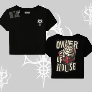 The Owner of House Kedi Arka Baskılı Babby Tee Tshirt