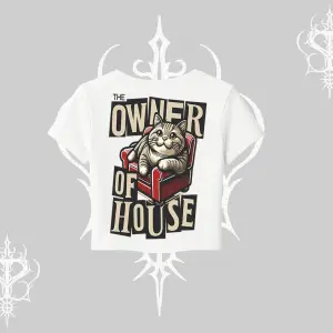 The Owner of House Kedi Arka Baskılı Babby Tee Tshirt