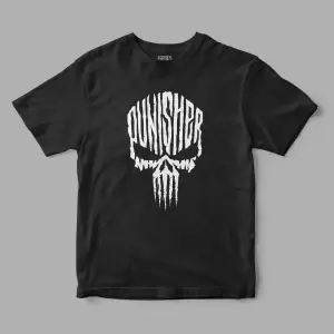 The Punisher  Skull  Baskılı Tişört
