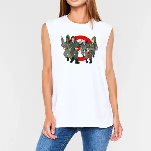 The Real Ghostbusters Hayalet Avcıları Beyaz Unisex Tişört T-Shirt