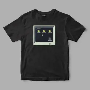 The Retro Folder Baskılı Tişört