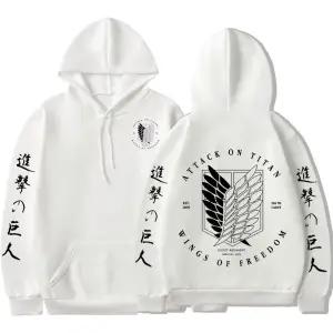 Titan Grafik Logo Baskılı Kapüşonlu Svetşört 14775 Beyaz