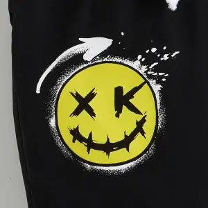 Toddler Boys Cartoon & Letter Graphic Pants