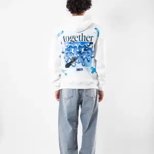 Together Baskılı Oversize Unisex Beyaz