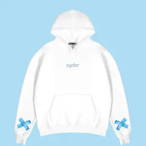 Together Baskılı Oversize Unisex Beyaz