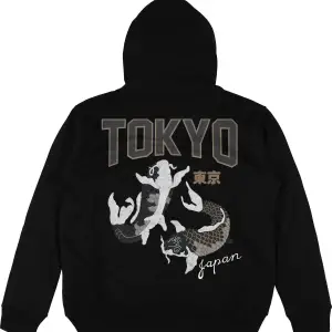 Tokyo Beyaz Oversize Kapüşonlu Sweatshirt