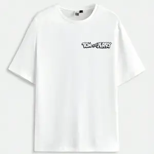 Tom Ve Jerry Baskılı Oversize Unisex T-Shirt
