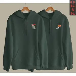 Tom Ve Jerry Tasarımlı Çift Sevgili Kombinleri Couple Clothing Yeni Sezon 2 Adet