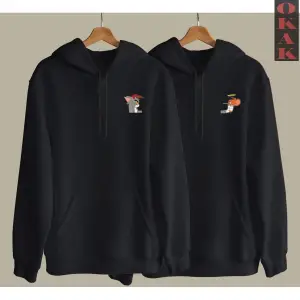 Tom Ve Jerry Tasarımlı Çift Sevgili Kombinleri Couple Clothing Yeni Sezon 2 Adet