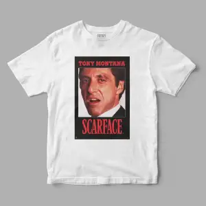 Tony Montana Scarface Baskılı Tişört