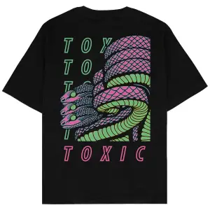 Toxic Siyah Oversize Unisex T-shirt