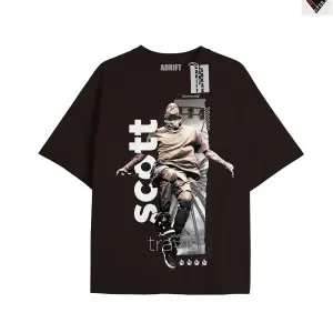 Travis Scott Siyah Oversize Unisex T-shirt