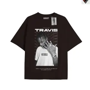 Travis Scott Siyah Oversize Unisex T-shirt