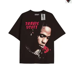 Travis Scott Siyah Oversize Unisex T-shirt