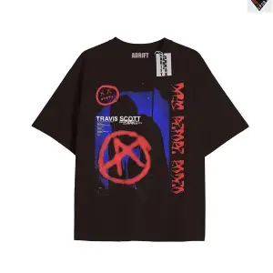 Travis Scott Siyah Oversize Unisex T-shirt