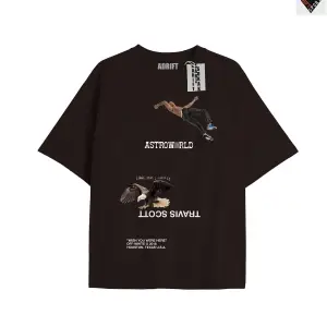 Travis Scott Siyah Oversize Unisex T-shirt