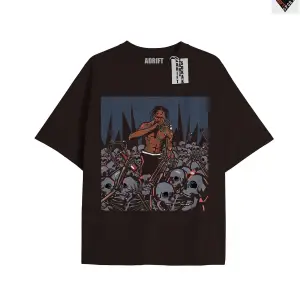 Travis Scott Siyah Oversize Unisex T-shirt