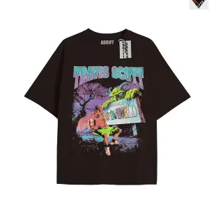 Travis Scott Siyah Oversize Unisex T-shirt