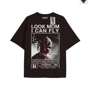 Travis Scott Siyah Oversize Unisex T-shirt