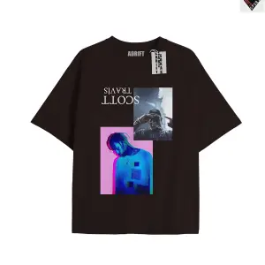 Travis Scott Siyah Oversize Unisex T-shirt