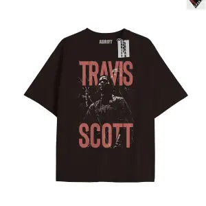 Travis Scott Siyah Oversize Unisex T-shirt
