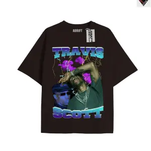 Travis Scott Siyah Oversize Unisex T-shirt