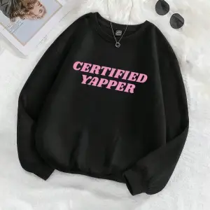 Trend kadın tişörtü Gad baskı kazak görüntüsünde yapılan rahat Crewneck polar yumuşak Hoodie