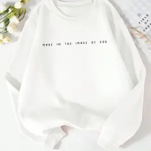 Trend kadın tişörtü Gad baskı kazak görüntüsünde yapılan rahat Crewneck polar yumuşak Hoodie