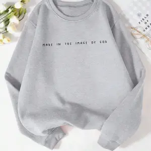 Trend kadın tişörtü Gad baskı kazak görüntüsünde yapılan rahat Crewneck polar yumuşak Hoodie