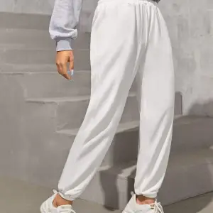 Trend Yüksek Bel Beyaz Joger Eşofman Altı