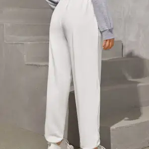 Trend Yüksek Bel Beyaz Joger Eşofman Altı