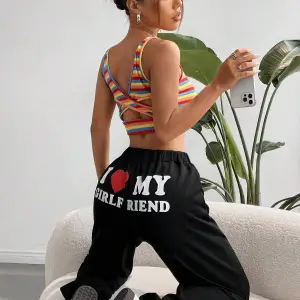 Trend Yüksek Bel Beyaz Joger Eşofman Altı