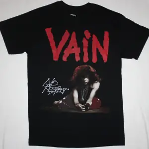 TRIUMPH NEVER SURRENDER TOUR 83 NEW BLACK T-SHIRT ÖN VE ARAKA BASKILI