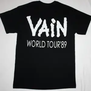 TRIUMPH NEVER SURRENDER TOUR 83 NEW BLACK T-SHIRT ÖN VE ARAKA BASKILI