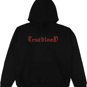 TrueBlood Siyah Oversize Unisex Kapüşonlu Sweatshirt Hoodie
