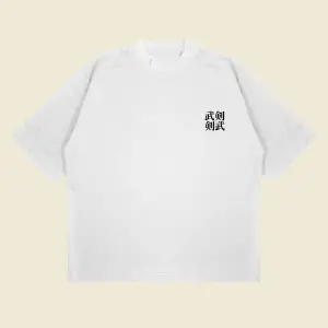 Truesamurai Baskılı Oversize Unisex Pamuklu Nefes Alan Kalın Kumaşlı