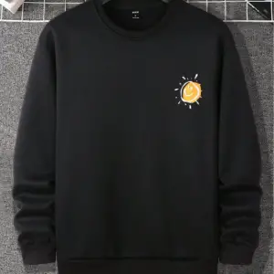 Try To Make Renkli Oversize Bisiklet Yaka Pamuklu Sweatshirt Beyaz